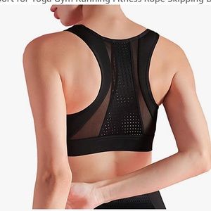 C.J.S.Bras Padded High Impact Support YogaGymRunning Fitness Rope SkippingBoxing